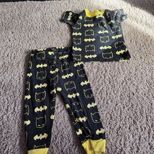 Batman Kids Pajama Set - Dark Gray and Yellow